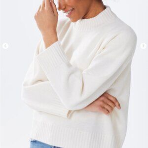 Alice Walk Cashmere Crewneck - Natural White